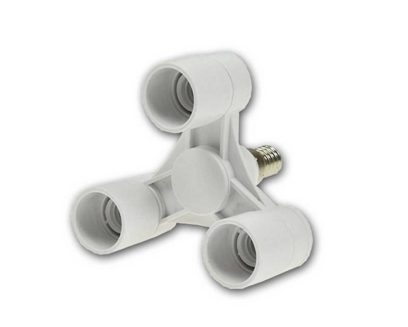 ChiliTec Lampenfassung 5xFassung "Triple" 3-fach Adapter, 3xE14 Fassungen von ChiliTec