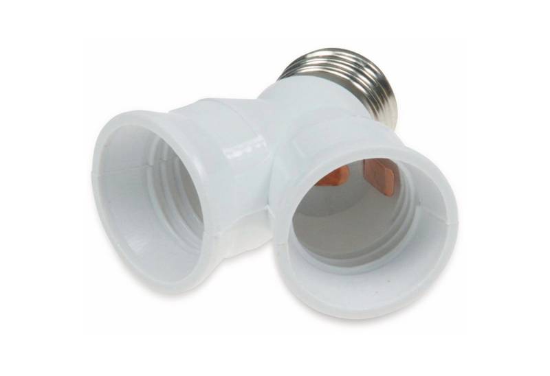 ChiliTec Lampenfassung CHILITEC E27-Fassung "Duo" 21078, Adapter auf 2x von ChiliTec