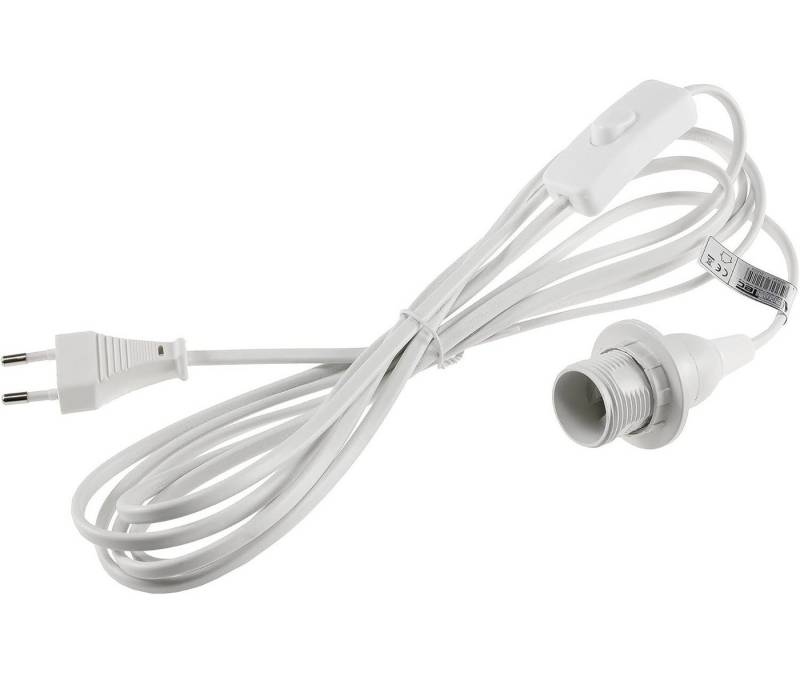 ChiliTec Lampenfassung ChiliTec E27 Lampenfassung 3,4m Kabel mit Schalter Schnurschalter von ChiliTec