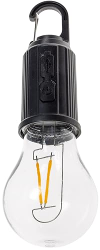 ChiliTec Led Lampe mit Akku 1 Stück Haken Karabiner Batterie aufladbar dimmbar 3000k Warmweiß Hängelampe Beleuchtung für Zelt Camping Balkon Terrasse von ChiliTec