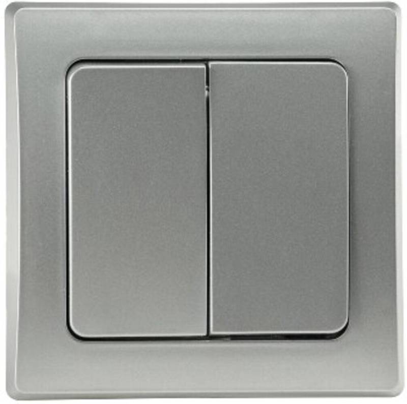 ChiliTec Lichtschalter Schalter & Schalterprogramm silber, L97mm von ChiliTec