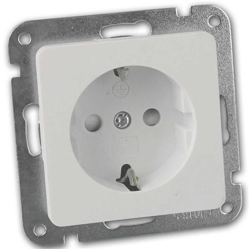 ChiliTec MILOS Schutzkontakt Steckdose Weiß Matt ohne Rahme ChiliTec MILOS Schutzkontakt Steckdose Weiß Matt ohne Rahme von ChiliTec