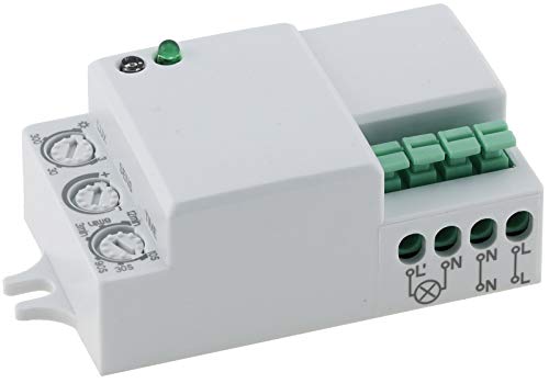 ChiliTec Bewegungsmelder Micro 12V bis 24V 360° HF Hochfrequenz LED geeignet für Wand- und Deckenleuchten von ChiliTec