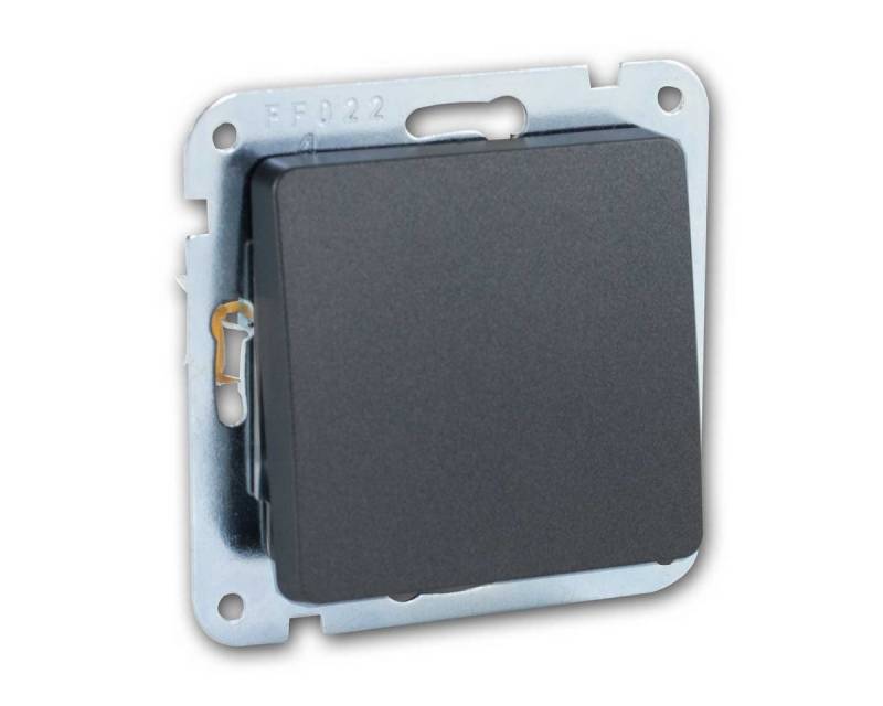 ChiliTec MILOS Wechsel-Schalter anthrazit ohne Rahmen, UP Unterputzschalter von ChiliTec