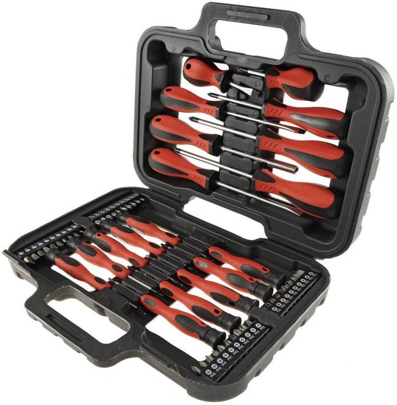ChiliTec Schraubendreher Schraubendreher Set 58 Teile, Profi, Magnethalter von ChiliTec