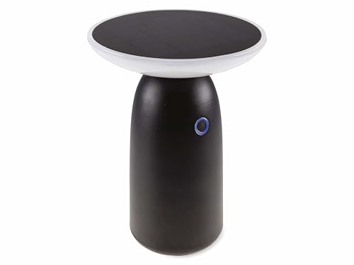 ChiliTec Solar Tischleuchte Solarlampe IP44 Tischlampe mit Akku Solarzelle 22,5cm Dimmbar aufladbar USB C Dämmerungssensor Licht Warmweiß von ChiliTec