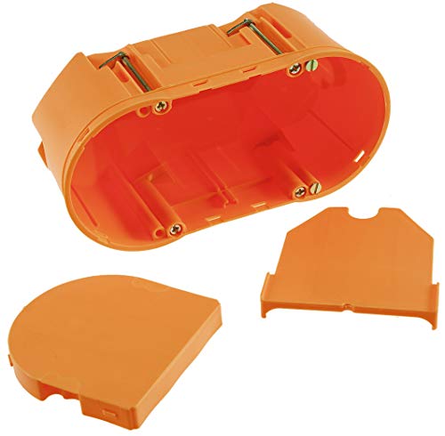 ChiliTec UP Elektronik Geräte-Dose, Winddicht, 2-Kammer, 2x68mm x 75mm, Polypropylen, orange, nicht wasserfest, inkl. Trenner und Abdeckung ChiliTec UP Elektronik Geräte-Dose, Winddicht, 2-Kammer, 2x68mm x 75mm, Polypropylen, orange, nicht wasserfest, inkl. Trenner und Abdeckung von ChiliTec