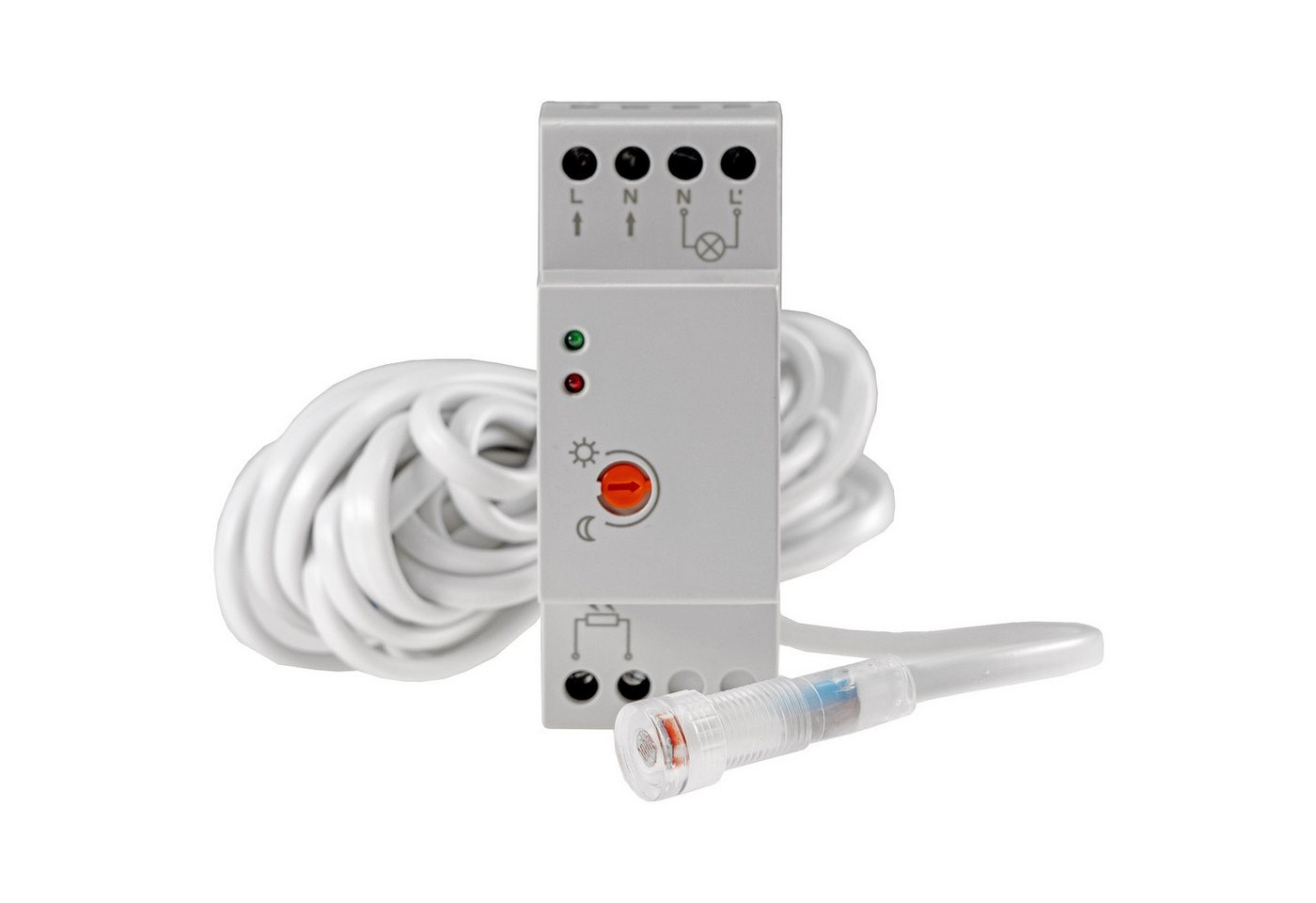 ChiliTec Dämmerungsschalter CHILITEC Dämmerungsschalter für Hutschiene, 5 m Kabel ChiliTec Dämmerungsschalter CHILITEC Dämmerungsschalter für Hutschiene, 5 m Kabel von ChiliTec