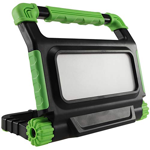 Chilitec LED Akku Baustrahler – mit Powerbank Funktion 30 Watt 2400 Lumen 4500K Neutralweiß IP54 wassergeschützt - Weißes Licht von ChiliTec