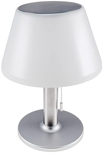 Chilitec Solar Tischlampe mit Schalter Led Solarlampe Dimmbar IP44 Akku kabellose Tischleuchte Ein / Aus Schalter Tischbeleuchtung Innen Aussen Licht Warmweiß von ChiliTec