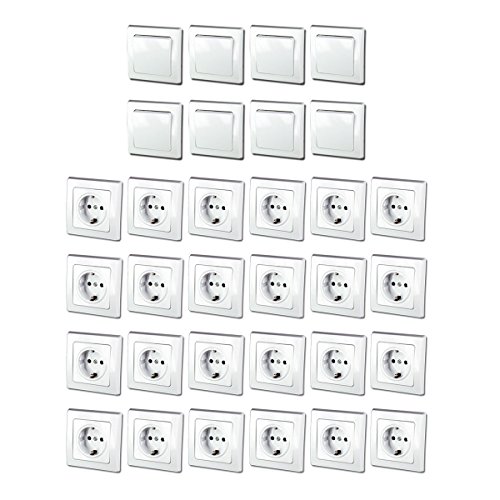 DELPHI Starter-Kit, 32er Set 250V~/ 16A, UP, weiß von ChiliTec