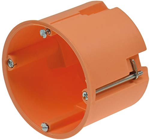 Hohlwanddose Schalterdose Gerätedose Ø 68mm x 61mm Tiefe 40 Stück Einbau Unterputzdose Orange von ChiliTec