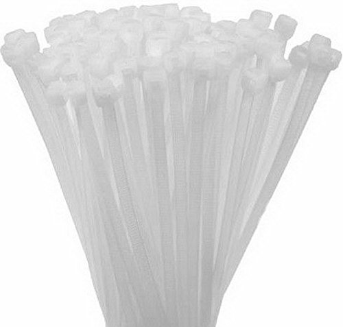 ChiliTec 100er Pack Kabelbinder, 200mm x 2,5mm, transparent von ChiliTec