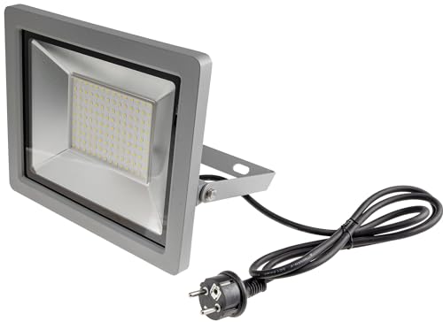 ChiliTec LED Fluter Aussenstrahler Flutlicht 100Watt IP44 Aussen Scheinwerfer 9230lm 1,5m Kabel mit Schutzkontaktstecker Licht 4000k / Neutralweiß von ChiliTec