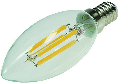 ChiliTec LED Kerzen Glühlampe E14 Kerzenlampe Leuchtmittel 4W Ersetzt 40W Halogen Filament Glühfadenlampe klar 3000k / Warmweiß von ChiliTec