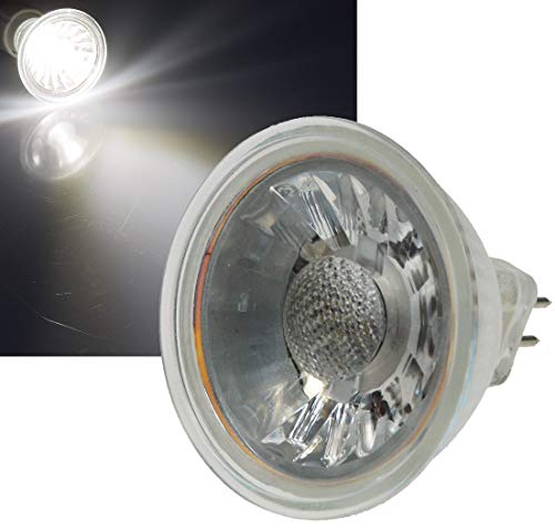 ChiliTec LED Strahler MR16 Lampe 12V 5W 460lm Ersatz Leuchtmittel für Halogen-Strahler für Einbaustrahler Leuchten 4000k Weiß von ChiliTec