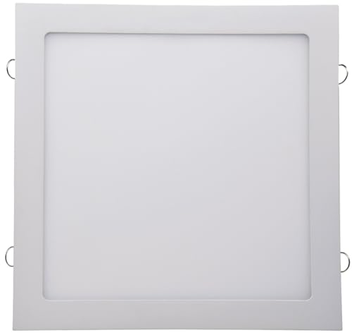ChiliTec LED Panel quadratisch Deckeneinbau 30x30cm 20mm flach 230V 24W 2200Lumen inkl. Trafo Unterputz Montage 4200K Lichtfarbe neutralweiß Rahmen weiß von ChiliTec