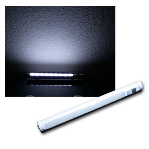 ChiliTec LED Batterie Schrankleuchte mit Bewegungsmelder 80 Lumen 3x AA Mignon I Montagebügel I Weiß ChiliTec LED Batterie Schrankleuchte mit Bewegungsmelder 80 Lumen 3x AA Mignon I Montagebügel I Weiß von ChiliTec