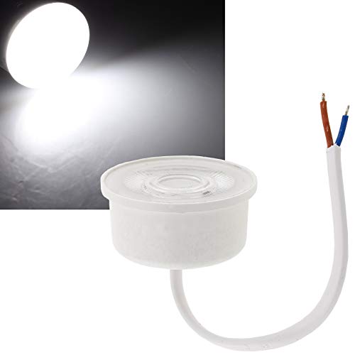 ChiliTec LED Modul flach Ersatz für GU10 Leuchtmittel - 230V 5Watt 380Lumen Ø50x24mm 38° - Lampe für Einbaustrahler Deckenspots Einbauleuchten - Neutralweiß von ChiliTec