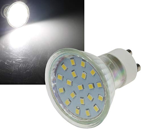 ChiliTec LED Strahler GU 10 "H40 SMD 120° 230V/3W 300lm Ersatz Leuchtmittel für Halogen-Strahler 4000K Neutralweiß von ChiliTec