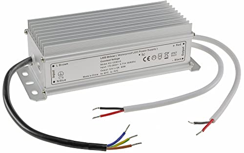 LED Trafo Aussen 60Watt 12Volt - IP67 Transformator IN 230V AC - OUT 12V DC - Netzteil für LED-Strahler Leuchtmittel Beleuchtung Feuchtraum Aussen von ChiliTec