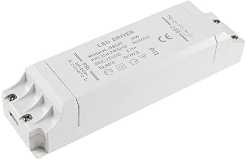 LED Trafo 30Watt 12Volt 2,5A Vorschaltgerät für Niedervolt Leuchtmittel, Lampen, Strips von ChiliTec