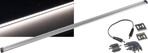 ChiliTec LED Unterbauleuchte 80cm Küchenleuchte Lichtleiste 6Watt 745 Lumen 12Volt Dimmbar Beleuchtung Beleuchtung in Küche Regal Schrank verlängerbar weiß von ChiliTec