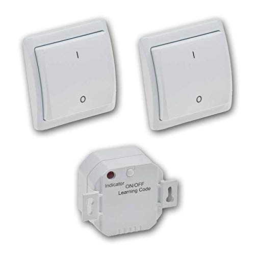Set Funkschalter "Pilota Casa", 1x Empfänger/ 2x Schalter von ChiliTec