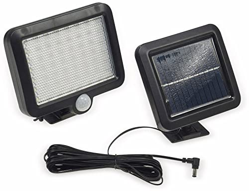 ChiliTec Solar Wandleuchte mit Bewegungsmelder - LED-Aussenstrahler Solarlampe für Aussen IP44 Aussenleuchte 4200K Akku von ChiliTec