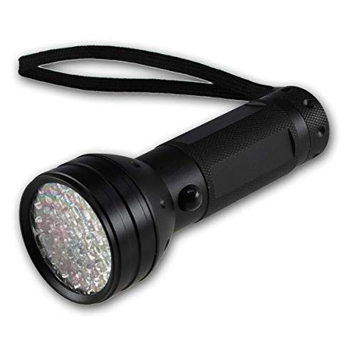 UV Licht Taschenlampe 51 LEDs ØxL 55x145mm Detektor Geldschein Eingetrocknete Flecken Schwarzlicht von ChiliTec