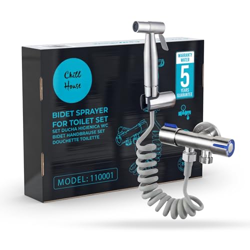 CHILL HOUSE Bidet Handbrause Für Toilette - Handbrause Bad Bidet mit Jet Spray Toilet Germany und Waschbeckenbrause mit Schlauch. Po Dusche Toilette Edelstahl AISI 304, Universelle Kompatibilität CHILL HOUSE Bidet Handbrause Für Toilette - Handbrause Bad Bidet mit Jet Spray Toilet Germany und Waschbeckenbrause mit Schlauch. Po Dusche Toilette Edelstahl AISI 304, Universelle Kompatibilität von Chill House