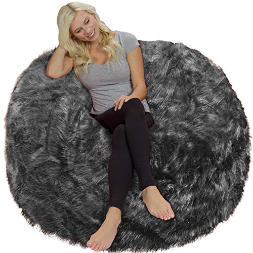 Chill Sack Sitzsack-Stuhl: Riesige Sitzsäcke aus Memory-Schaum, 1,5 m Plüsch-Kunstfellbezug Chill Sack Sitzsack-Stuhl: Riesige Sitzsäcke aus Memory-Schaum, 1,5 m Plüsch-Kunstfellbezug von Chill Sack