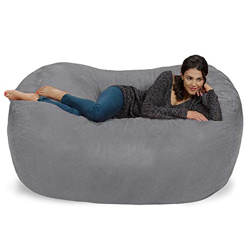 Chill Sack Sitzsack aus Memory-Schaum, 1,8 m, große Liege, großes Sofa mit weichem Kunstleinen-Bezug von Chill Sack