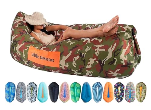 Chillbo Shwaggins Aufblasbare Couch, cooler aufblasbarer Stuhl, einfacher Aufbau, er ist ideal als Wanderausrüstung, Strandkorb und auf Musikfestivals oder als Geschenk für Papa Chillbo Shwaggins Aufblasbare Couch, cooler aufblasbarer Stuhl, einfacher Aufbau, er ist ideal als Wanderausrüstung, Strandkorb und auf Musikfestivals oder als Geschenk für Papa von Chillbo