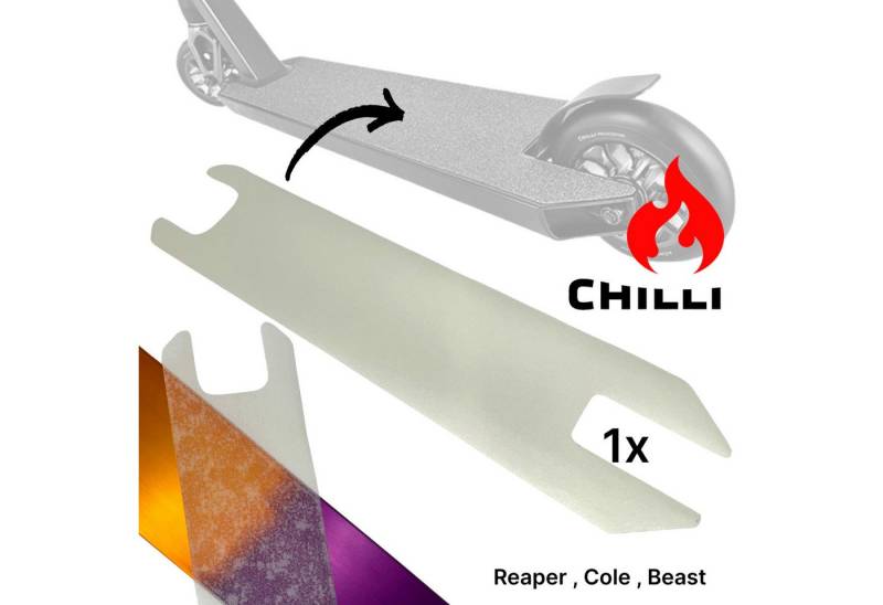 Chilli Pro Scooter Stuntscooter Chilli Pro Reaper Stunt-Scooter Griptape zugeschnitten transparent von Chilli Pro Scooter