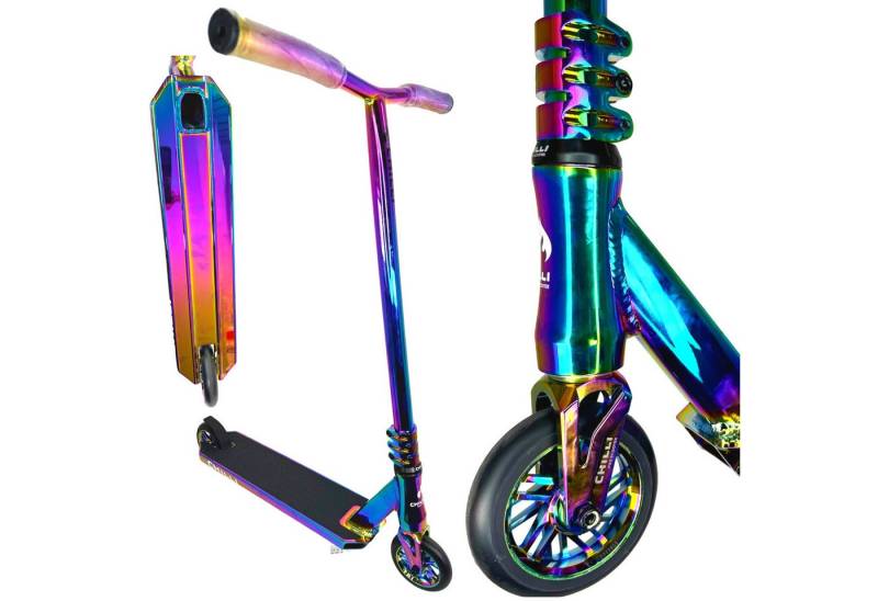 Chilli Pro Scooter Stuntscooter Chilli Pro Reaper Stunt-scooter H=83cm F26 Custom Full Rainbow von Chilli Pro Scooter