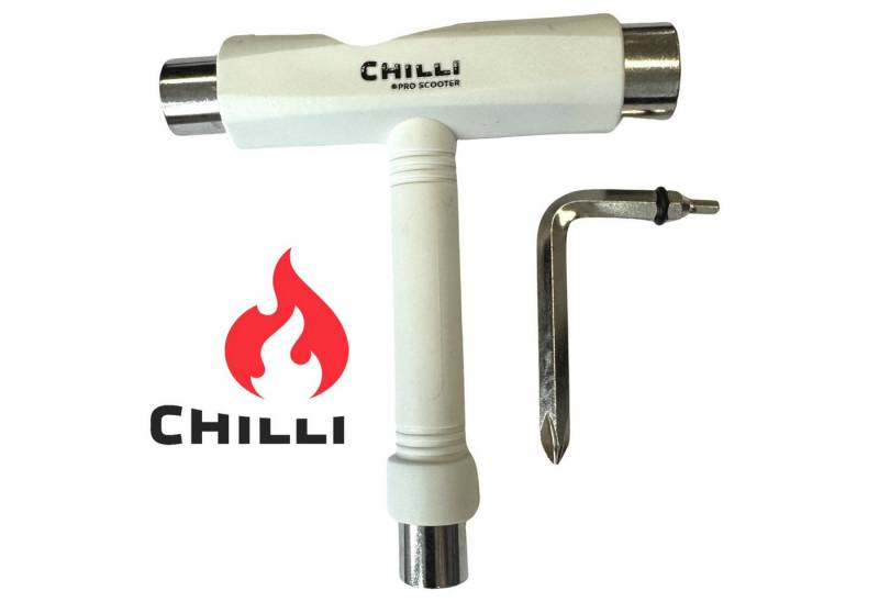 Chilli Pro Scooter Skateboard Chilli Pro Scooter Tool Multifunktions Achsen Konter Werkzeug weiss von Chilli Pro Scooter