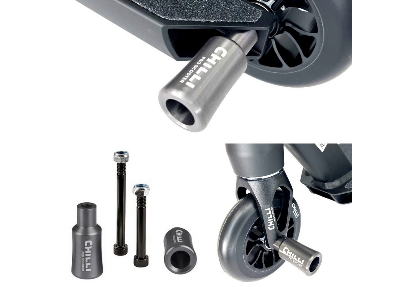 Chilli Pro Scooter Stuntscooter Chilli Pro Scooter Stunt-Scooter Pegs Trick Tret Roller Grind Stangen von Chilli Pro Scooter