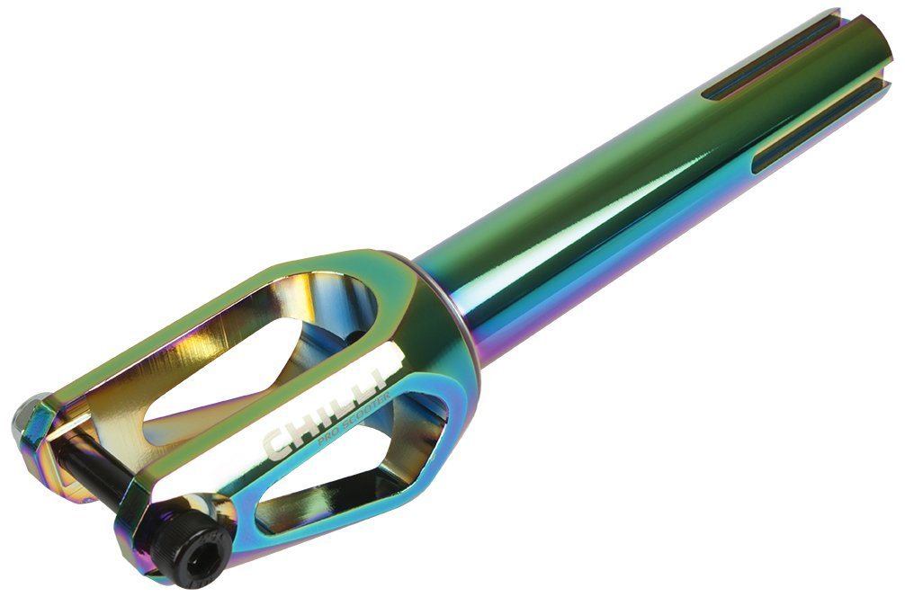 Chilli Stuntscooter Chilli Pro Scooters Slim Cut Stunt-Scooter Fork IHC SCS / HIC Rainbow von Chilli