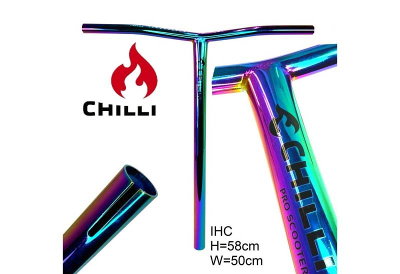Chilli Pro Scooter Stuntscooter Chilli Pro Stunt-Scooter Reaper T-Bar IHC 32 H=58cm W=50 rainbow von Chilli Pro Scooter