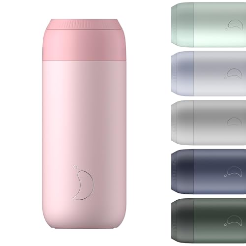 Chilly's Serie 2 Isolierter Kaffebecher - Doppelwandige Tasse mit Deckel - BPA-Freier Edelstahl - Blush Pink, 500ml von Chilly's