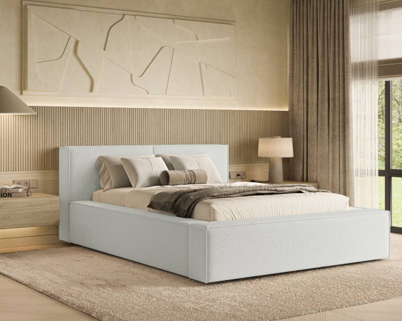 Chilly. Polsterbett Lugano Weiß Quelle01 160x200cm mit Stauraum - modernes Design von Chilly.