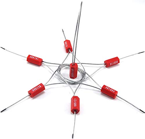 Chiloskit Pull-Tite Sicherheitskabel-Drahtsiegel, nummeriert, manipulationssicher, rot, 10 Stück Chiloskit Pull-Tite Sicherheitskabel-Drahtsiegel, nummeriert, manipulationssicher, rot, 10 Stück von Chiloskit