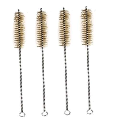 Chiloskit Rohrbürsten-Set, 14 mm, Messingdraht, Rohrbürste, Reinigungswerkzeug, langer Griff, Borstenreinigung, 6 mm/10 mm/14 mm (14 mm), 10 Stück von Chiloskit