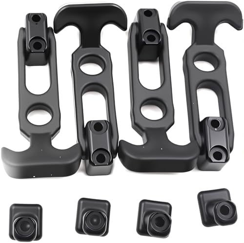 Chiloskit 4 Stück 110 mm T-Griff Ziehriegel Haspe flexibler T-Griff Zugriegel für Kühler, Golfwagen oder Werkzeugkasten von Chiloskit
