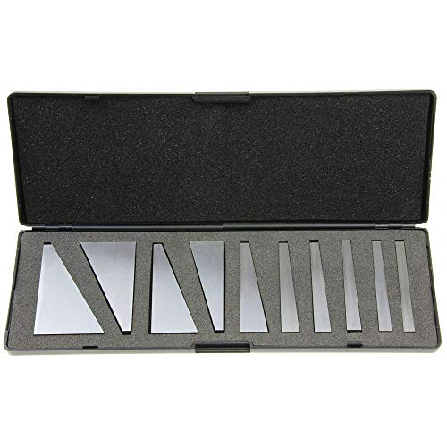 Chiloskit Winkelplatten Winkelblock Set Machinist Werkzeug Winkelblock Set Maschinenwerkzeug Winkelblock Set Machinist Square Gage Block Set 2 Stück, 10 Piece Set von Chiloskit