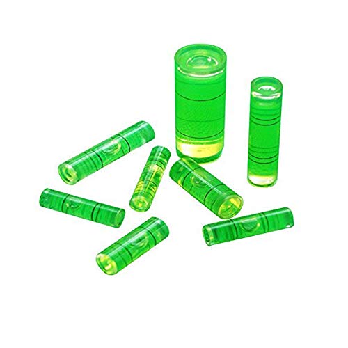 chiloskit Neigungsmesser Wasserwaage bubble-tube Flakon Gradienter 6 * 15 mm, 7 * 26 mm, 8 * 31 mm, 6 Stück von Chiloskit