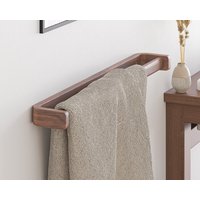 Handgemachte Handtuchhalter Aus Walnussholz | Große 24-Zoll | 60 cm Handtuchleiste Holz Kerf Bent Dunkles Solides Stilvolles Badezimmer Accessoire Handgemachte Handtuchhalter Aus Walnussholz | Große 24-Zoll | 60 cm Handtuchleiste Holz Kerf Bent Dunkles Solides Stilvolles Badezimmer Accessoire von ChilternwoodCo
