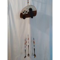 Holz Camper Vogelhaus Besteck Windspiel von ChimeAfterChimeAgain