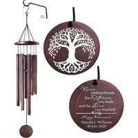 Personalisiertes Windspiel Zum Ruhestand, Baum Des Lebens Bronze Windspiel, Individuelles Geschenk Ruhestand Für Chef, Lehrer, Kollegen von ChimesStore